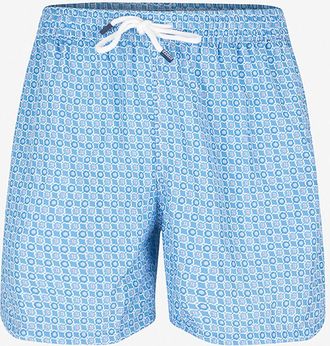 Fedeli Badeshorts mit Krawattenmotiv Madeira