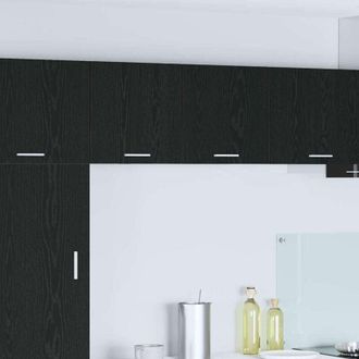 vidaXL vidaXL Armadio pensile 2 pcs Rovere Nero e Bianco 40 x 31 x 40 cm