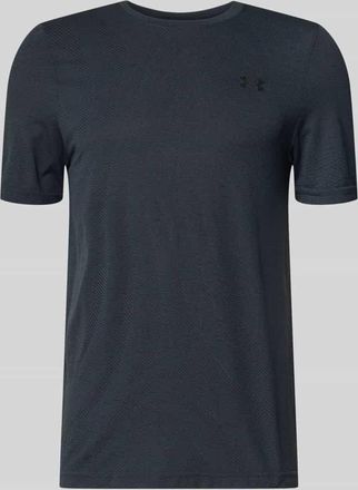 Under Armour Slim Fit T-Shirt mit Logo-Print Modell Vanish in Black, Gr&ouml;&szlig;e XXL