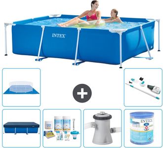 Intex Piscina Con Estructura Rectangular - 220x150x60 Cm - 7-piezas S30052
