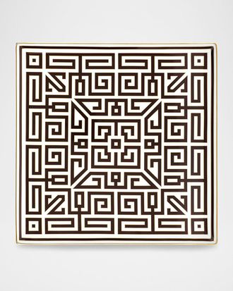 Ginori 1735 Labirinto Ebano Vide Poche Square Plate