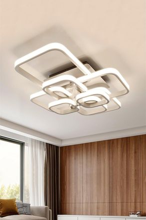 Living and Home Contemporary LED Semi Flush Ceiling Light
