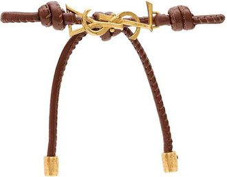 Saint Laurent Brown Logo Bracelet