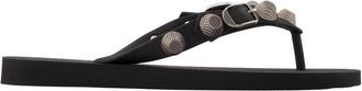 Balenciaga Cagole Thong Sandal - Dames - Slippers - Zwart - 36 EU - Leer - Schoenen