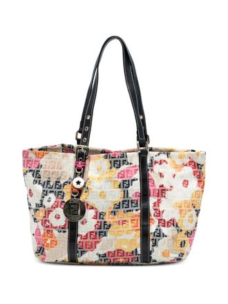 Fendi 2010-2025 Zucchino Canvas Floral Forever tote bag - Grigio