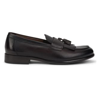Doucal's Loafers, male, Brown, Size: 9 1/2 US Leather Moccasin