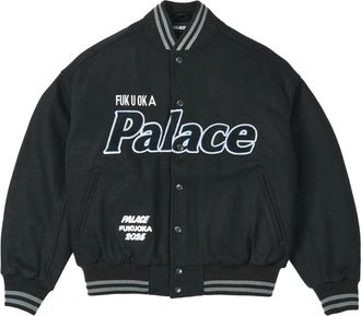 Palace Bomber con applicazione logo - Nero