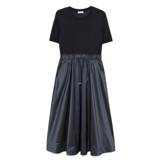 Herno Drawstring Panelled Midi Dress