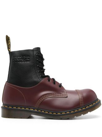 Maison Margiela x Dr. Martens enkellaarzen met colourblocking - Rood