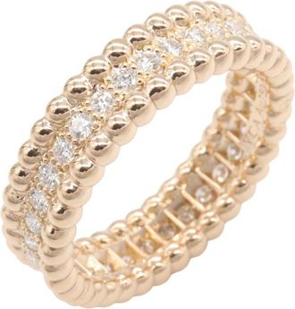 Van Cleef & Arpels Gold Clear Pink Gold (18K) Band Ring (Pre-Owned)