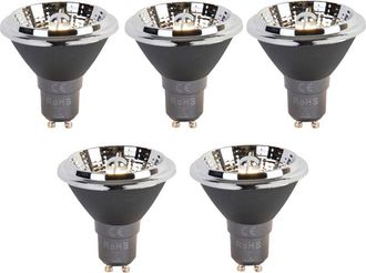 LUEDD Luedd - Set di 5 Lampadine led GU10 a 3 Step Dim-to-Warm AR70 6W 320lm 2000-3000K