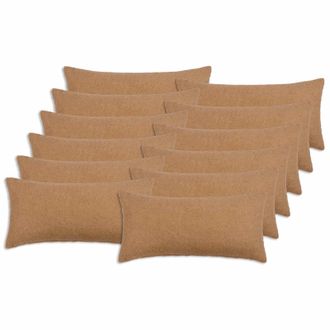 vidaXL Funda De Almohada 12 Pcs Heerlen Beige 40 X 80 Cm Boucl&eacute; Vidaxl
