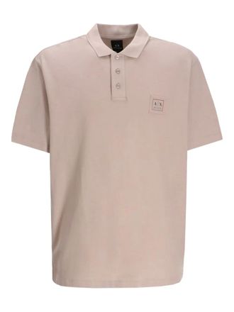 A|X Armani Exchange cotton polo shirt - Neutrals