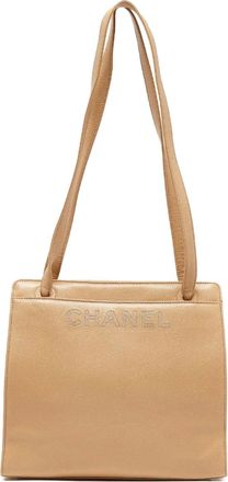 Chanel Borsa a spalla con logo - Toni neutri