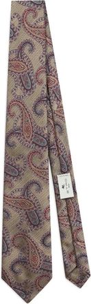 Etro Cravatta con stampa paisley - Toni neutri