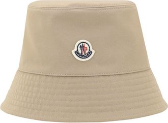 Moncler Womens Bucket Hat - Tan - Size Small