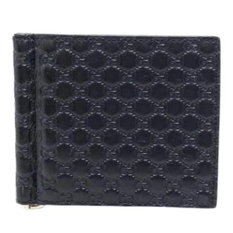 Gucci Pre-owned Wallets, male, Blue, Size: ONE SIZE Pre-owned Vintage Leather Wallet