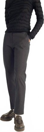Cot&eacute;lac Straight Close-Fitting Pants In Black