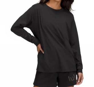 lululemon Womens All Yours Long Sleeve Top In Black