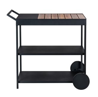 WENKO Miro Carrello Di Servizio Nero 80 Cm Per Barbecue