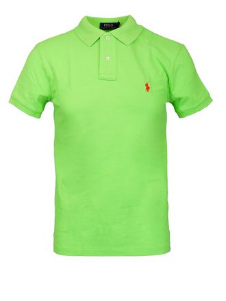 Polo Ralph Lauren Yellow pique cotton polo shirt