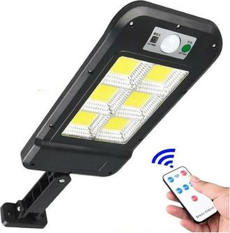 Trade Shop Trade Shop Traesio - Trade Shop - Faro Lampione Stradale Pannello Solare Fotovoltaico Sensore 160 Led Cob Hs-8013