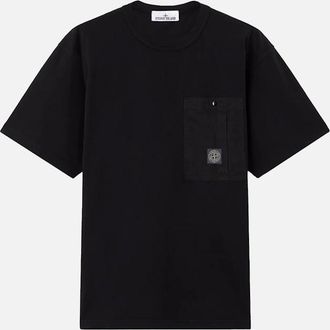 Stone Island Mens S0115 POCKET T SHIRT - Black - Size: 44