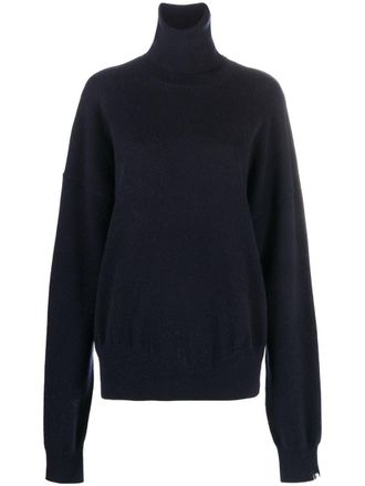 Extreme Cashmere Jill roll-neck cashmere jumper - women - Cashmere/Nylon/Spandex/Elastane - One Size - Blue