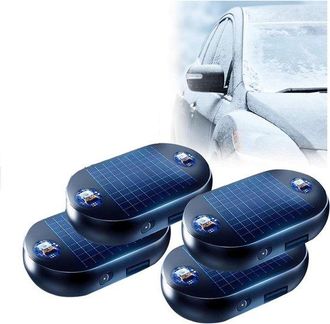 OEM Descongelante Electromagn&eacute;tico Anticongelante De 4 Piezas Para Autom&oacute;viles, Dispositivo Universal Antihielo Ventanas, Alimentado Energ&iacute;a Solar