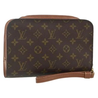 Louis Vuitton Pre-owned Clutches, female, Brown, Size: ONE SIZE Pre-owned Monogram Canvas Clutch