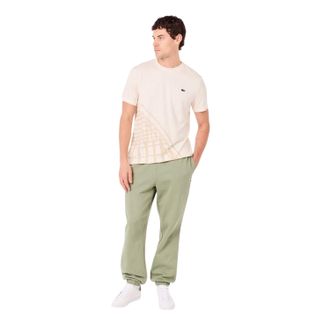 Lacoste Joggingbroek van fleece voor heren, normale pasvorm (Tijm Groen)