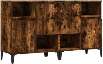 vidaXL Sideboards 2 pcs Smoked Oak 60x35x70 cm Engineered Wood Vidaxl