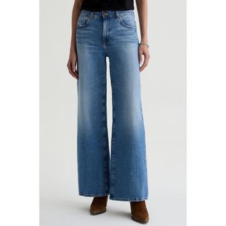 AG - Adriano Goldschmied Saige Mid Rise Wide Leg Jeans in American West at Nordstrom, Size 31