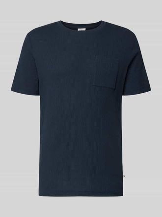 s.Oliver Red Label Regular Fit T-Shirt aus Baumwoll-Mix in Marine, Gr&ouml;&szlig;e XXXL