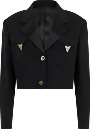 Versace Jassen - Dames - Blazers - Zwart - M - Jassen