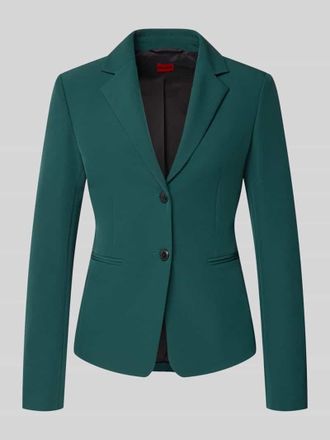 HUGO BOSS Slim Fit Kurzblazer mit 2-Knopf-Verschluss Modell AGONIA in Dunkelgruen, Gr&ouml;&szlig;e 34