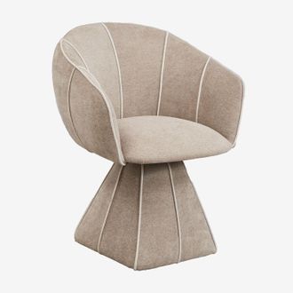 Sklum Pack De 2 Sillones Giratorios Tapizados Tallin Sklum