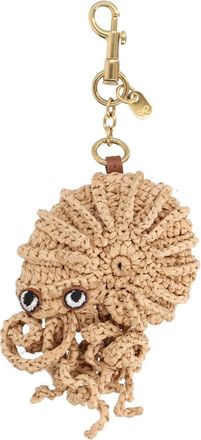 Anya Hindmarch Hermit Crab Raffia Woven Keychain Charm