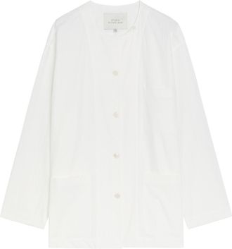 STUDIO NICHOLSON Patch Pocket Cotton Shirt - White - 10 (UK10 / S)