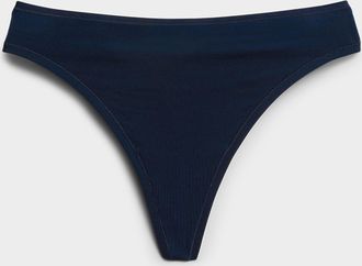 Miiyu Womens Ultra-soft stretch high-cut thong Recycled nylon