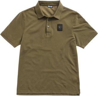 Blauer Green Shield Logo Polo Shirt - Heren - Polos - Groen - S - Katoen - Tops