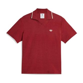 adidas Rode Terry W Polo Shirt - Dames - Fitness - Rood - L - Fitness