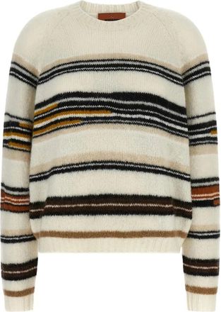 Missoni Gestreepte Trui Lange Mouw Ronde Hals - Dames - Ronde hals truien - Veelkleurig - L - Truien & Vesten