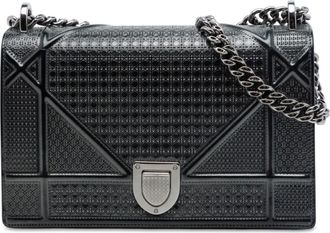Dior Pre-owned Dior Medium Patent Microcannage Diorama Flap Crossbody Ladies ZIOZR0TKX21OT85O
