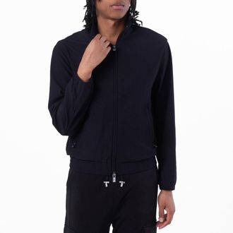 Emporio Armani Stretch Nylon Cannete-Effect Louson Jacket, Brand Size 48 ( US Size 38 )