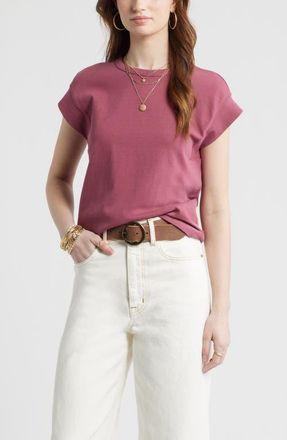 Treasure & Bond Drop Shoulder T-Shirt in Burgundy Maroon at Nordstrom, Size Xx-Small