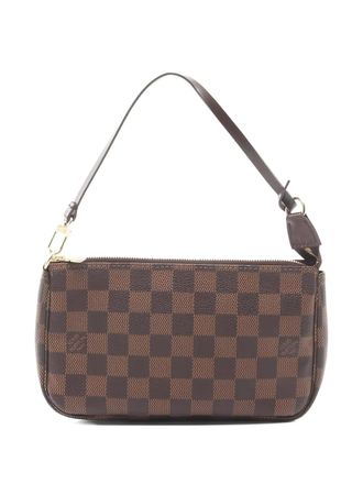 Louis Vuitton Borsa a spalla a quadri - Marrone