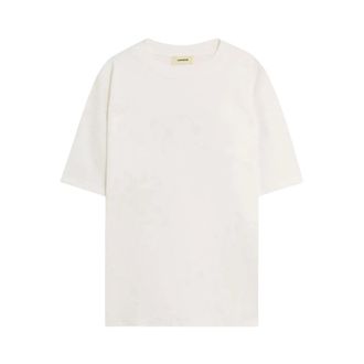 A Paper Kid Tops, Heren, Wit, L, Katoen, T-Shirt Stampa Logo