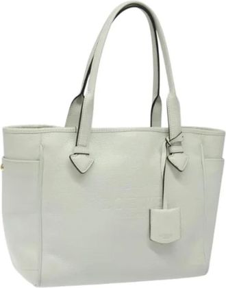 Loewe Tweedehands leren handtassen - Dames - Vintage Shopper - Wit - ONE Size - Leer - Vintage