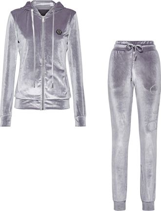 Philipp Plein Velvet Hoodie/Trousers Tracksuit